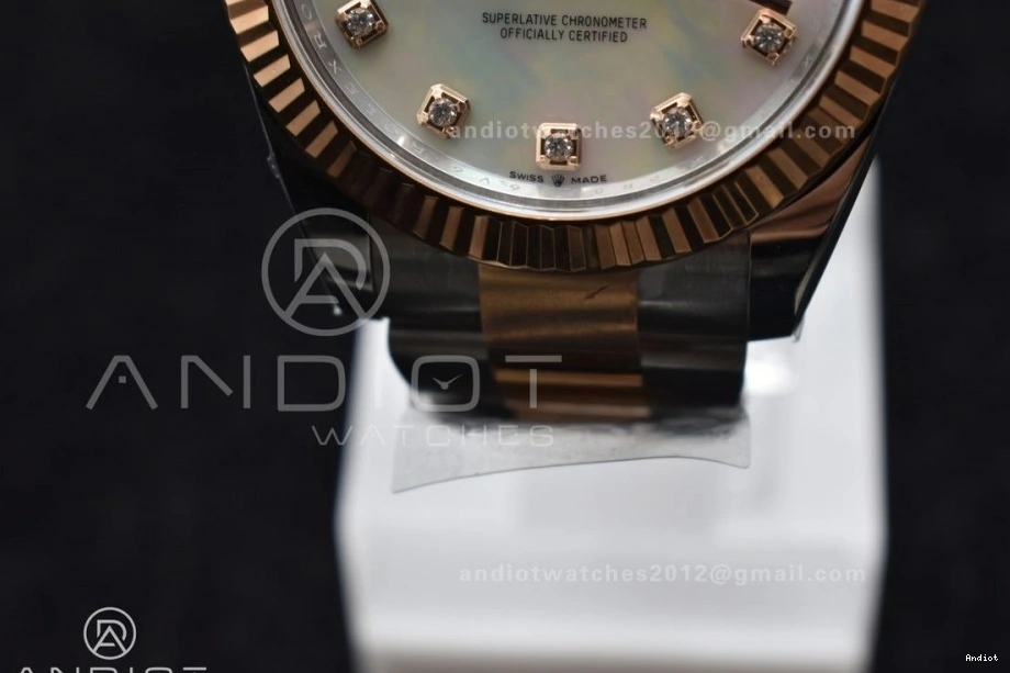 Edition Bracelet VR3235 126331 Diamonds Steel White DateJust 904L Best 41 on Jubilee MOP 1:1 Dial RG Clean 1121